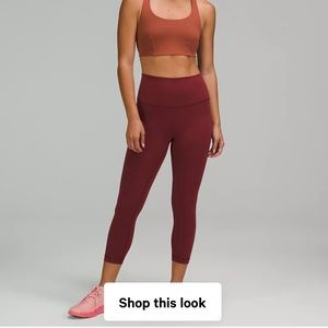 Lululemon leggings garnet color